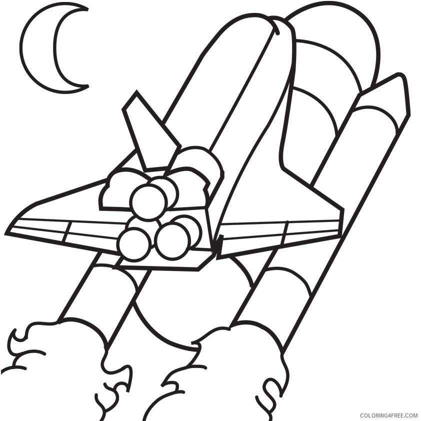 space coloring pages space shuttle launch Coloring4free