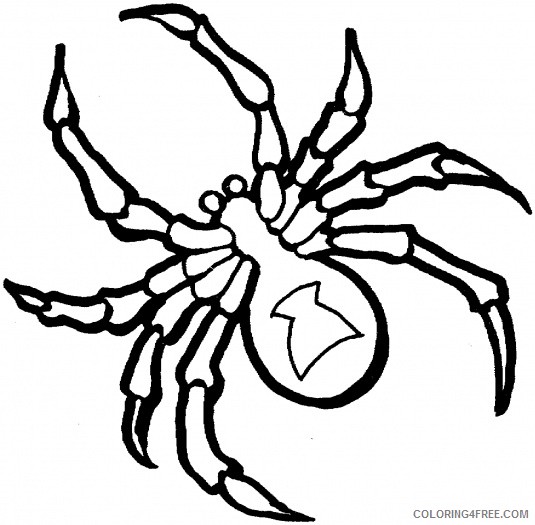 spider coloring pages black widow Coloring4free