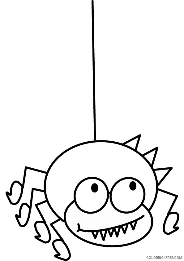 spider coloring pages for preschool Coloring4free