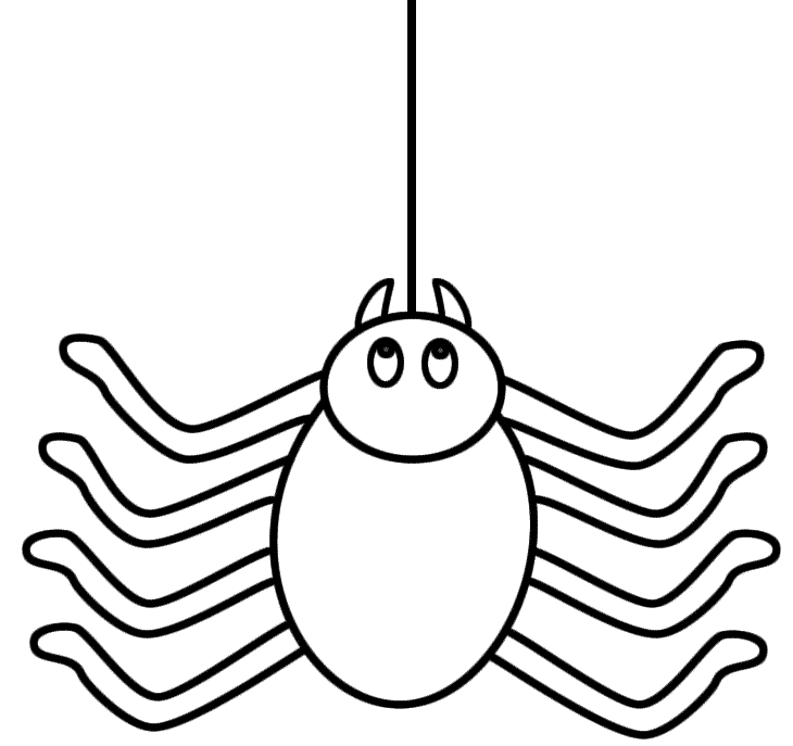 spider coloring pages for preschooler Coloring4free