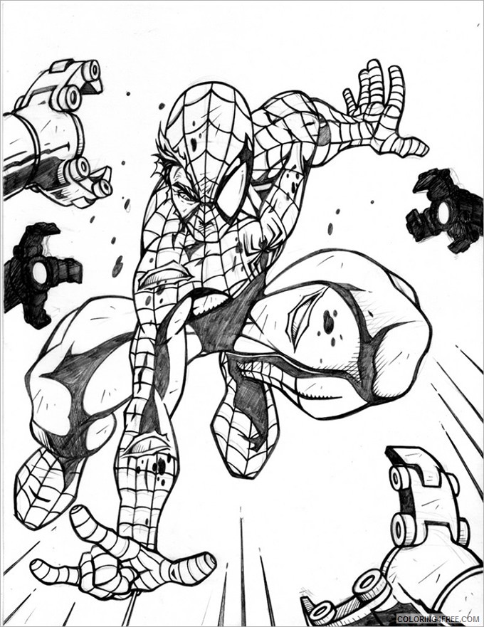 spiderman coloring pages for boys Coloring4free
