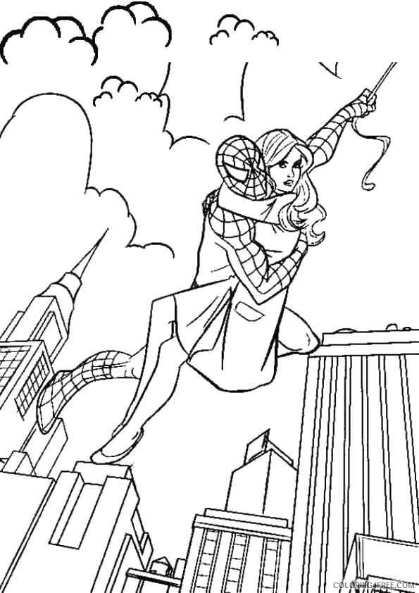 spiderman coloring pages saves mary jane Coloring4free