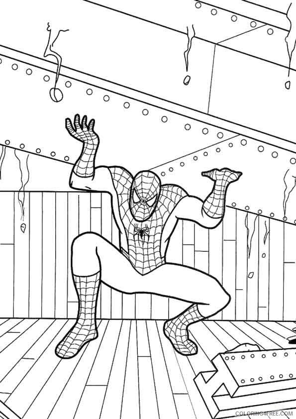 spiderman coloring pages strength Coloring4free