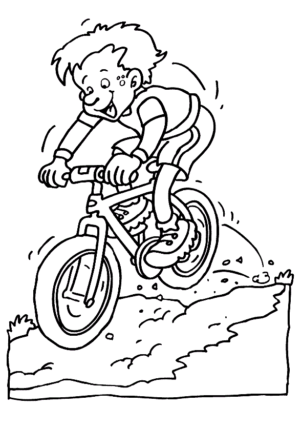 sports coloring pages downhill Coloring4free