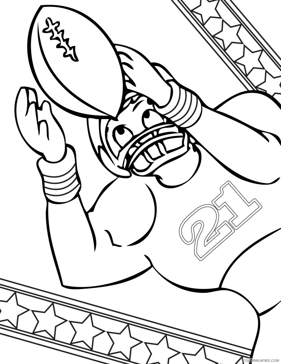sports coloring pages football Coloring4free