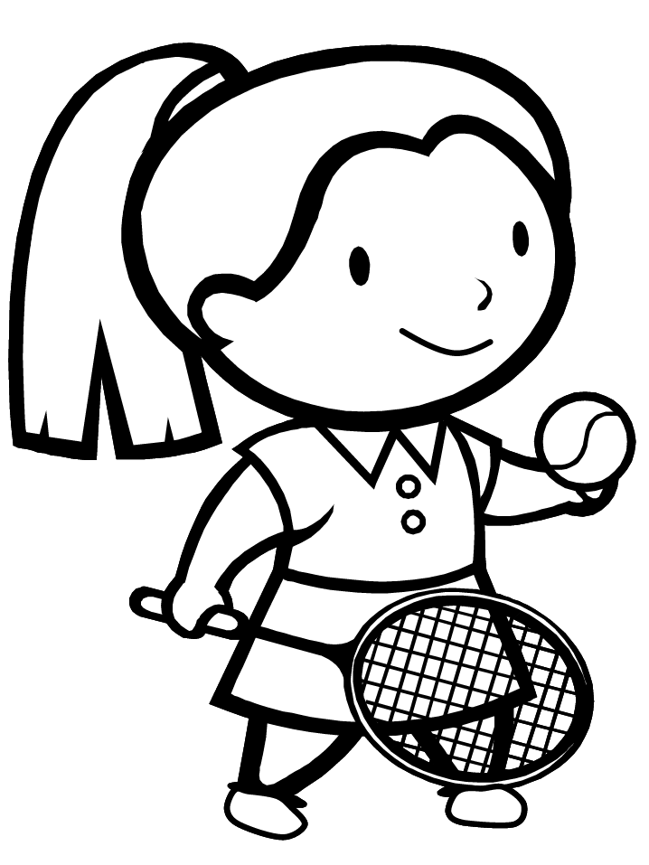 sports coloring pages for girls Coloring4free