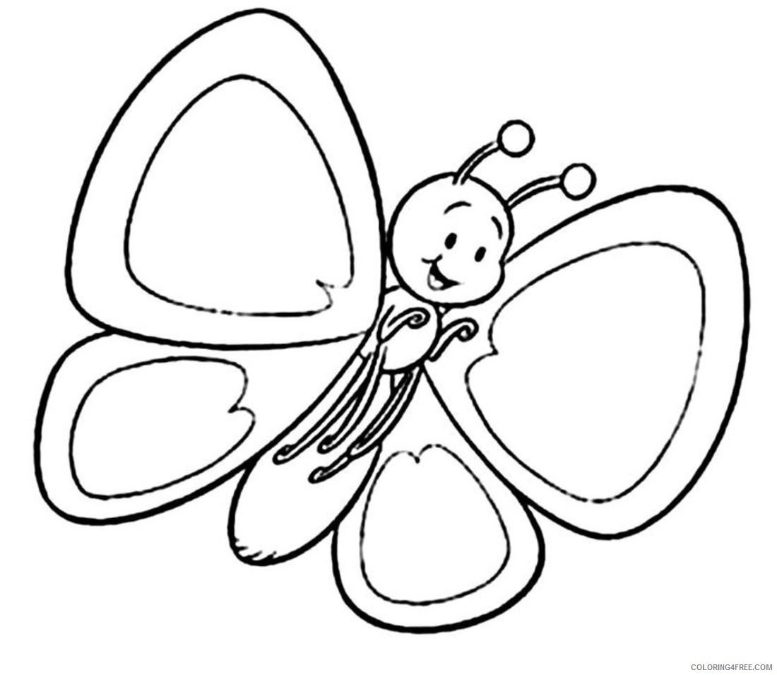 spring butterfly coloring pages Coloring4free