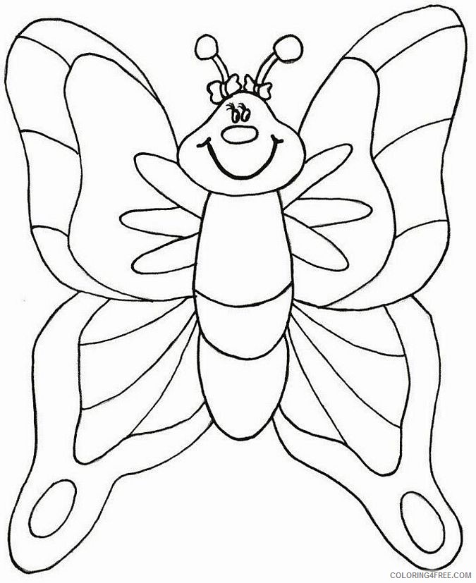 spring coloring pages butterfly Coloring4free