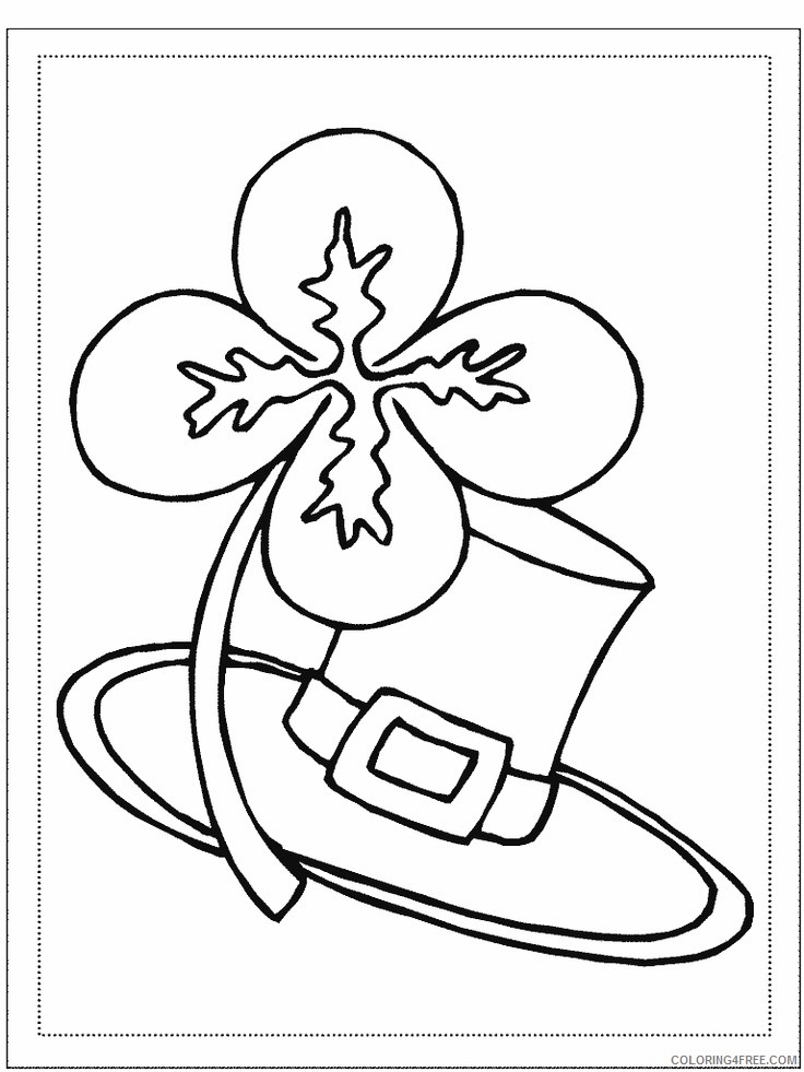 st patricks day coloring pages for toddler Coloring4free