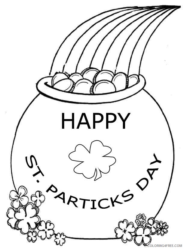 st patricks day coloring pages printable Coloring4free