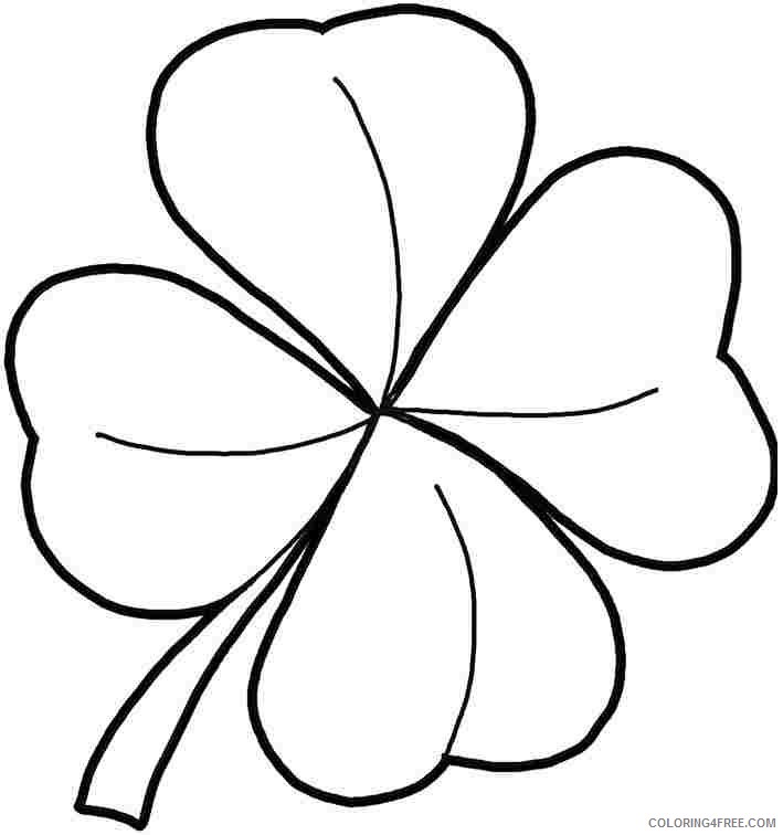 st patricks day coloring pages shamrock Coloring4free