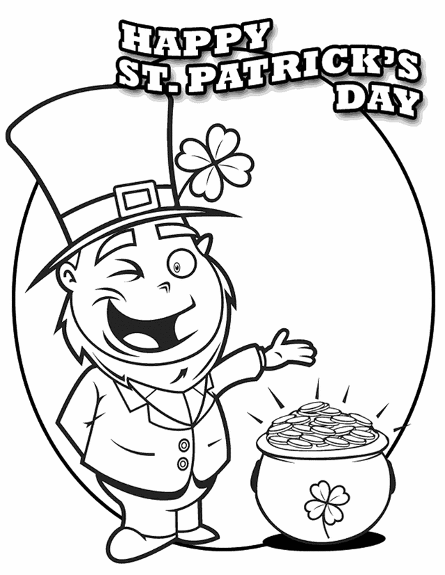 st patricks day coloring pages to print Coloring4free