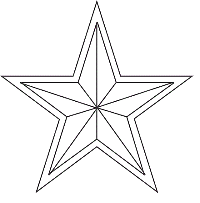 star coloring pages printable Coloring4free