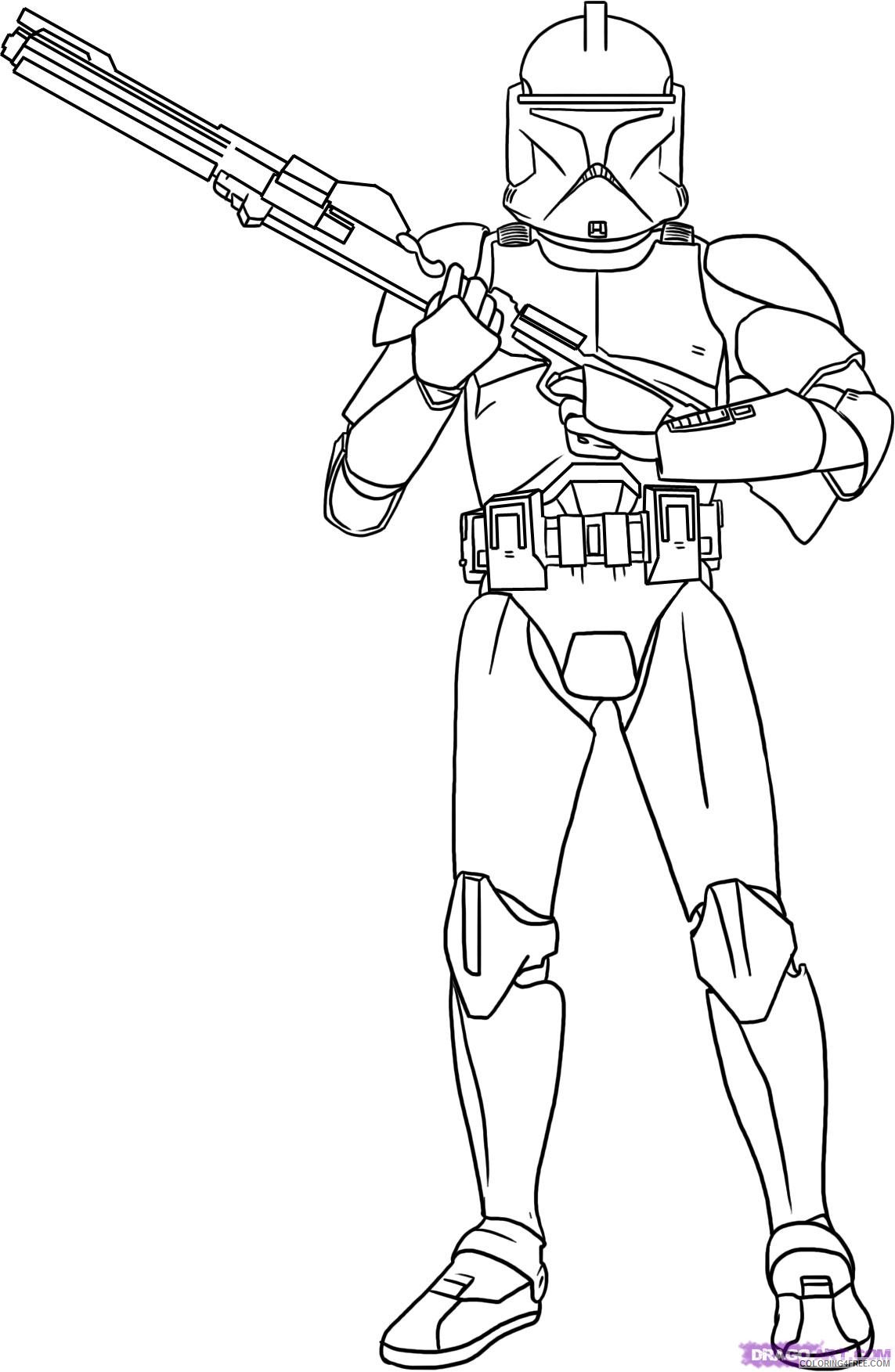 star wars coloring pages to print Coloring4free