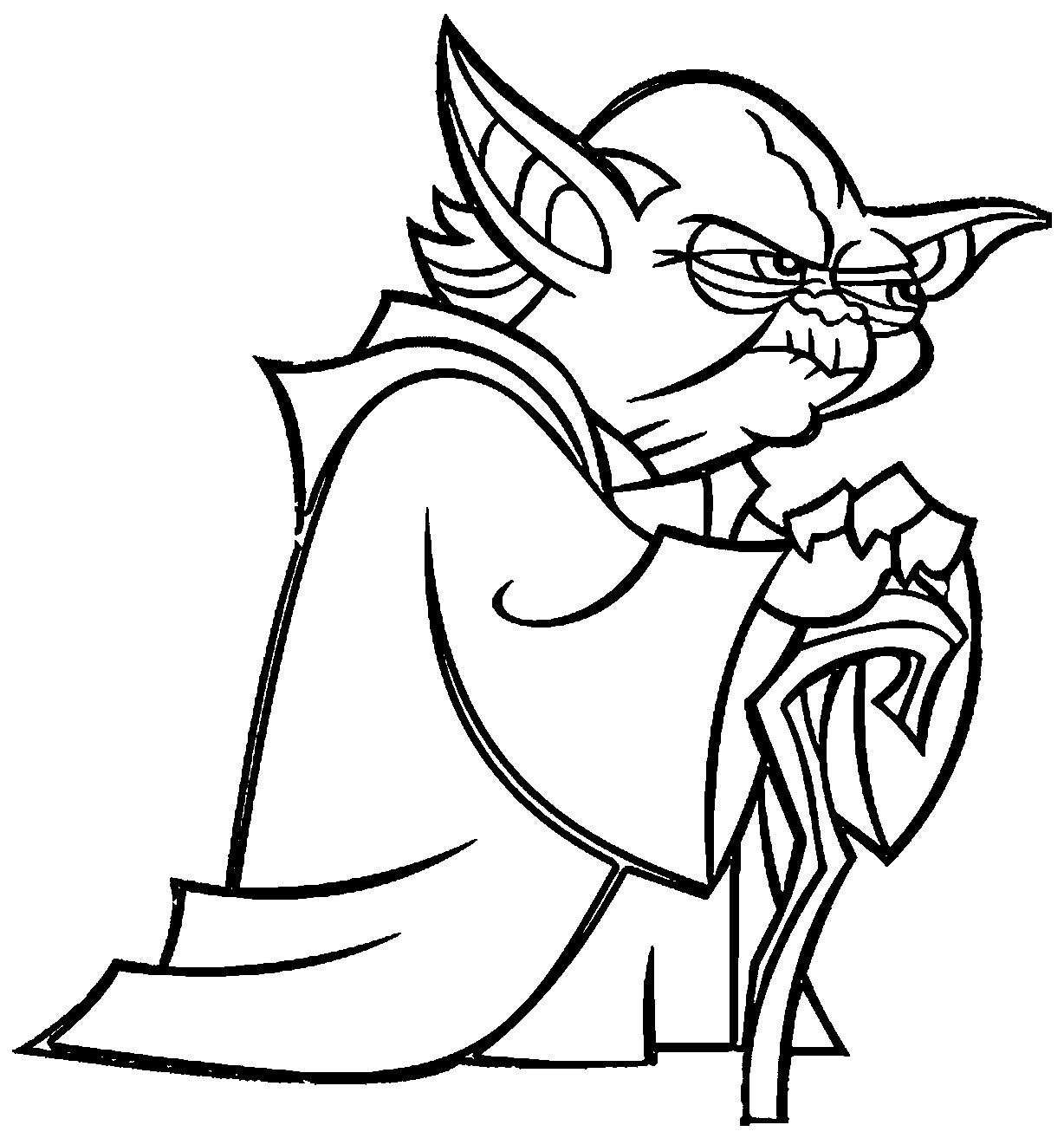 star wars coloring pages yoda Coloring4free