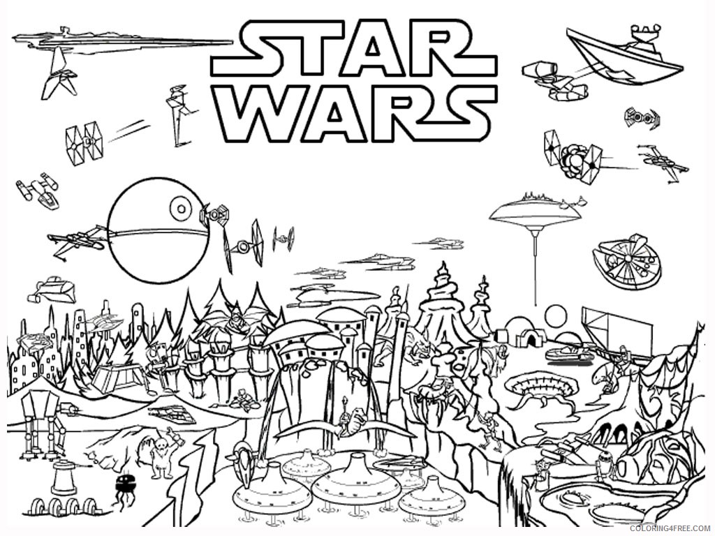 star wars movie coloring pages Coloring4free