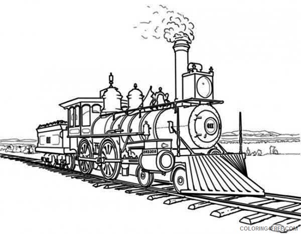steam train coloring pages printable Coloring4free