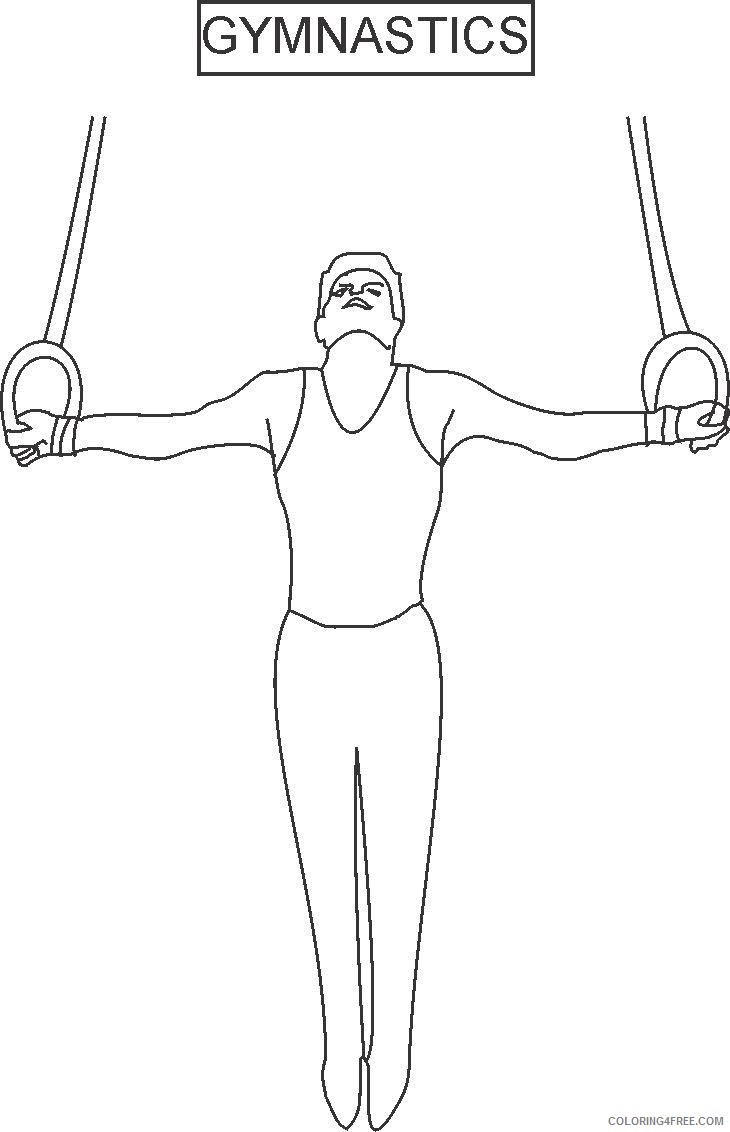 still rings gymnastics coloring pages Coloring4free