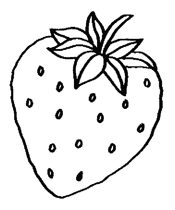 strawberry coloring pages to print Coloring4free