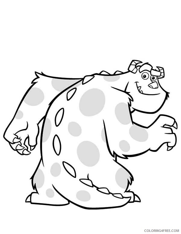sulley monsters inc coloring pages Coloring4free