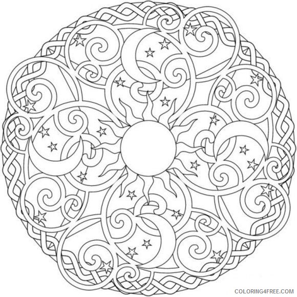 sun coloring pages for adults printable Coloring4free