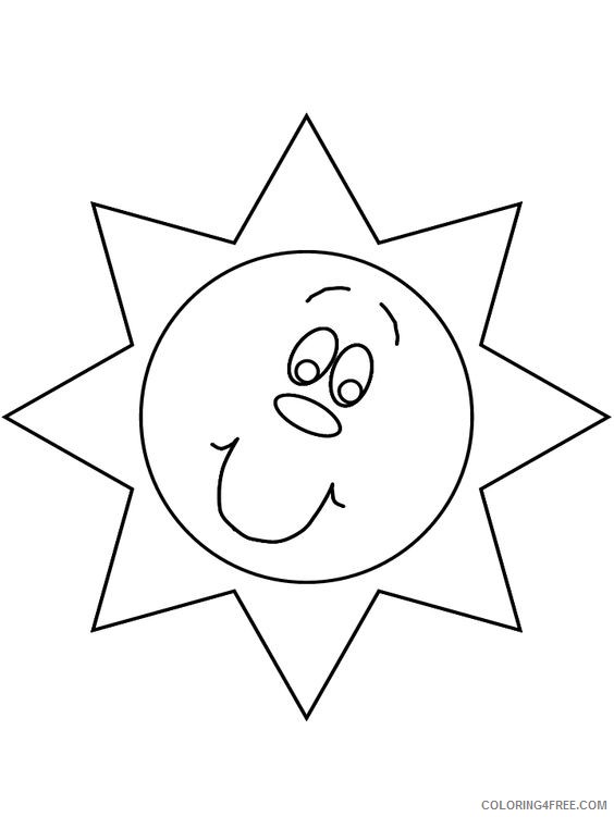 sun coloring pages for kids Coloring4free