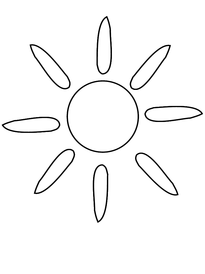 sun coloring pages for preschool Coloring4free