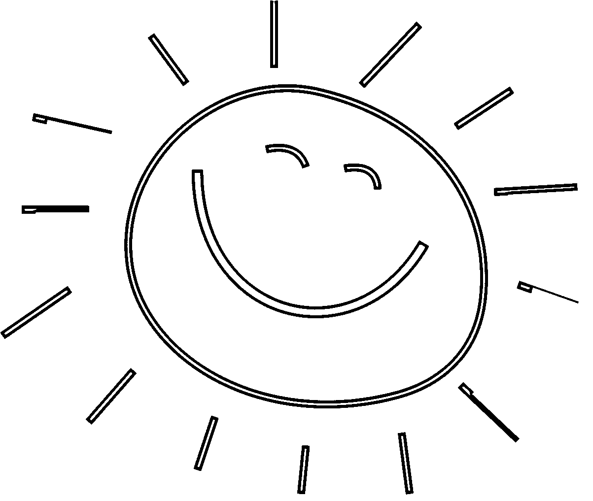 sun coloring pages for preschooler Coloring4free
