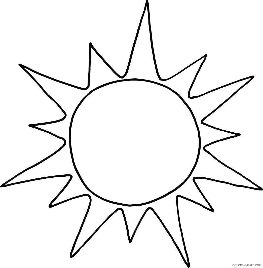 sun coloring pages printable Coloring4free