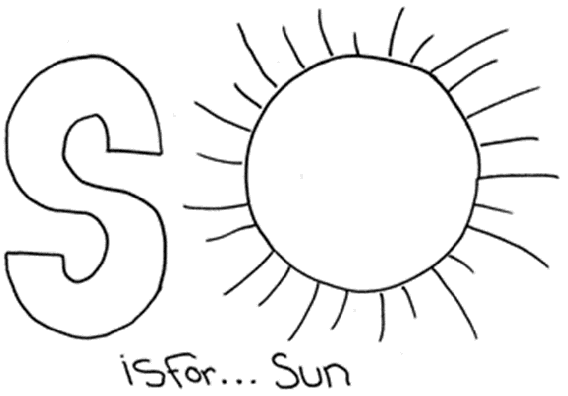 sun coloring pages s for sun Coloring4free
