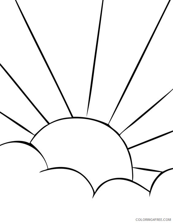 sun coloring pages sunshine Coloring4free