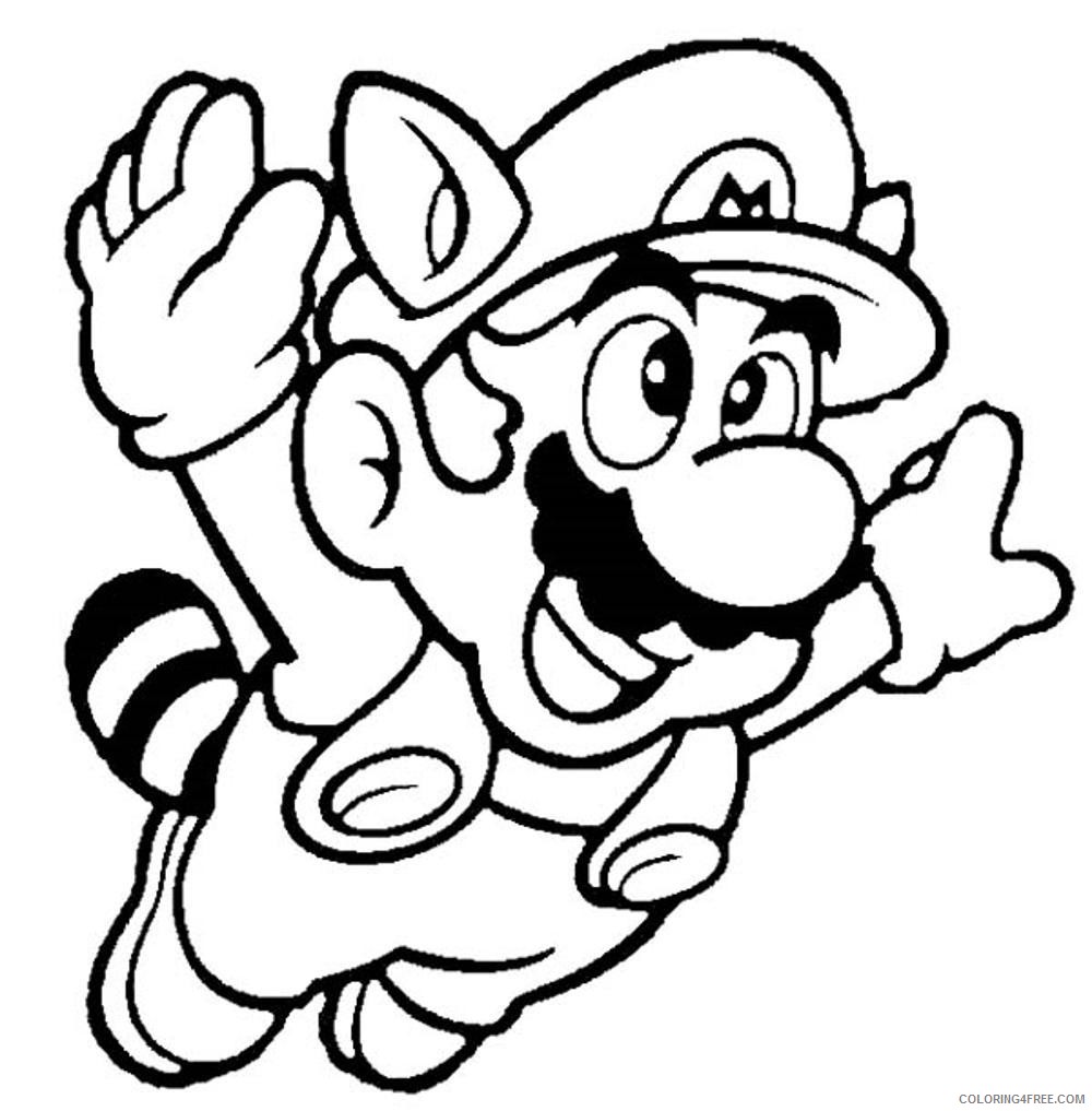super mario 3 coloring pages Coloring4free