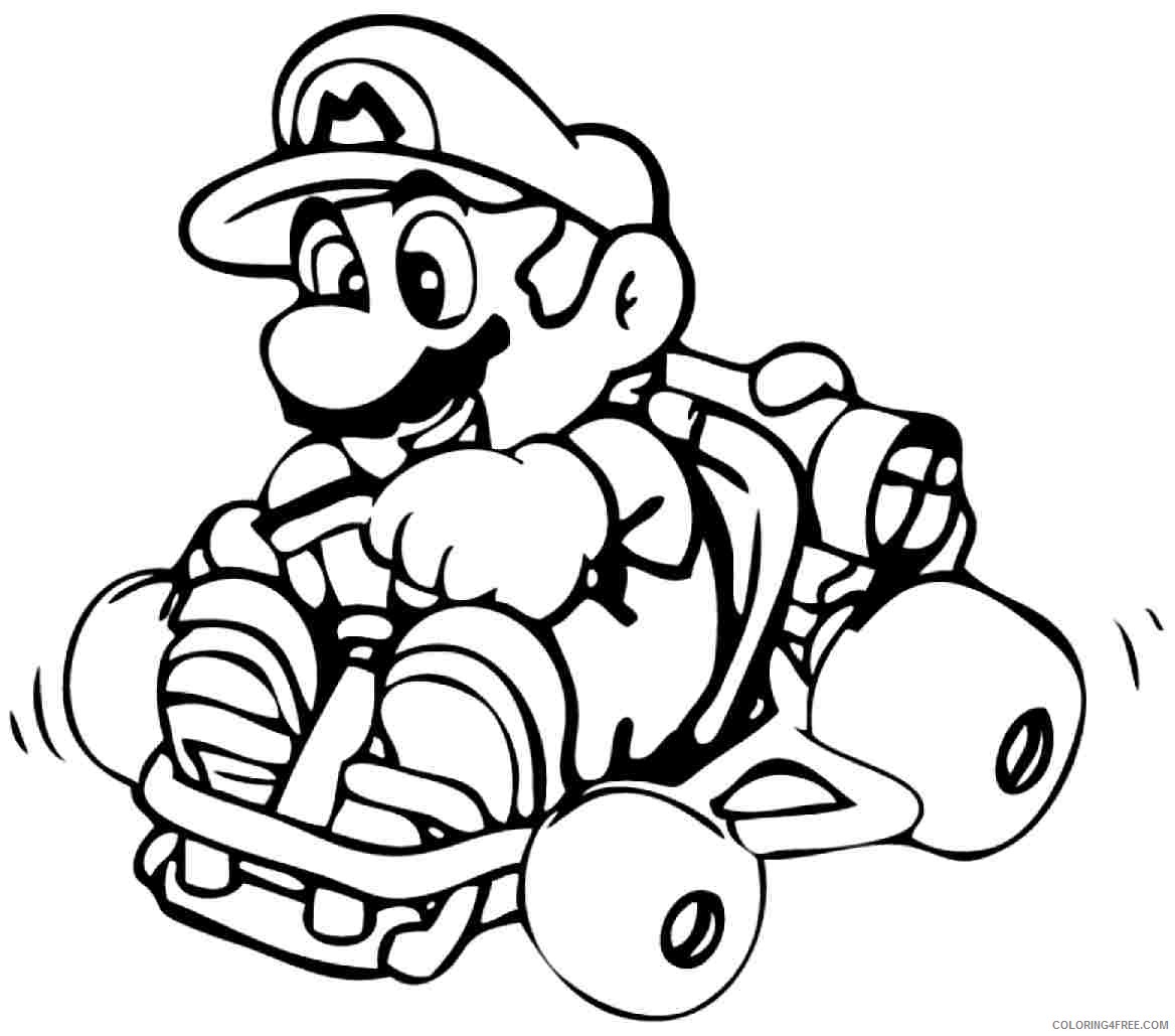 super mario bros coloring pages to print Coloring4free