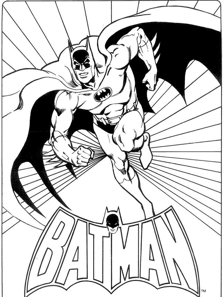 superhero coloring pages batman Coloring4free