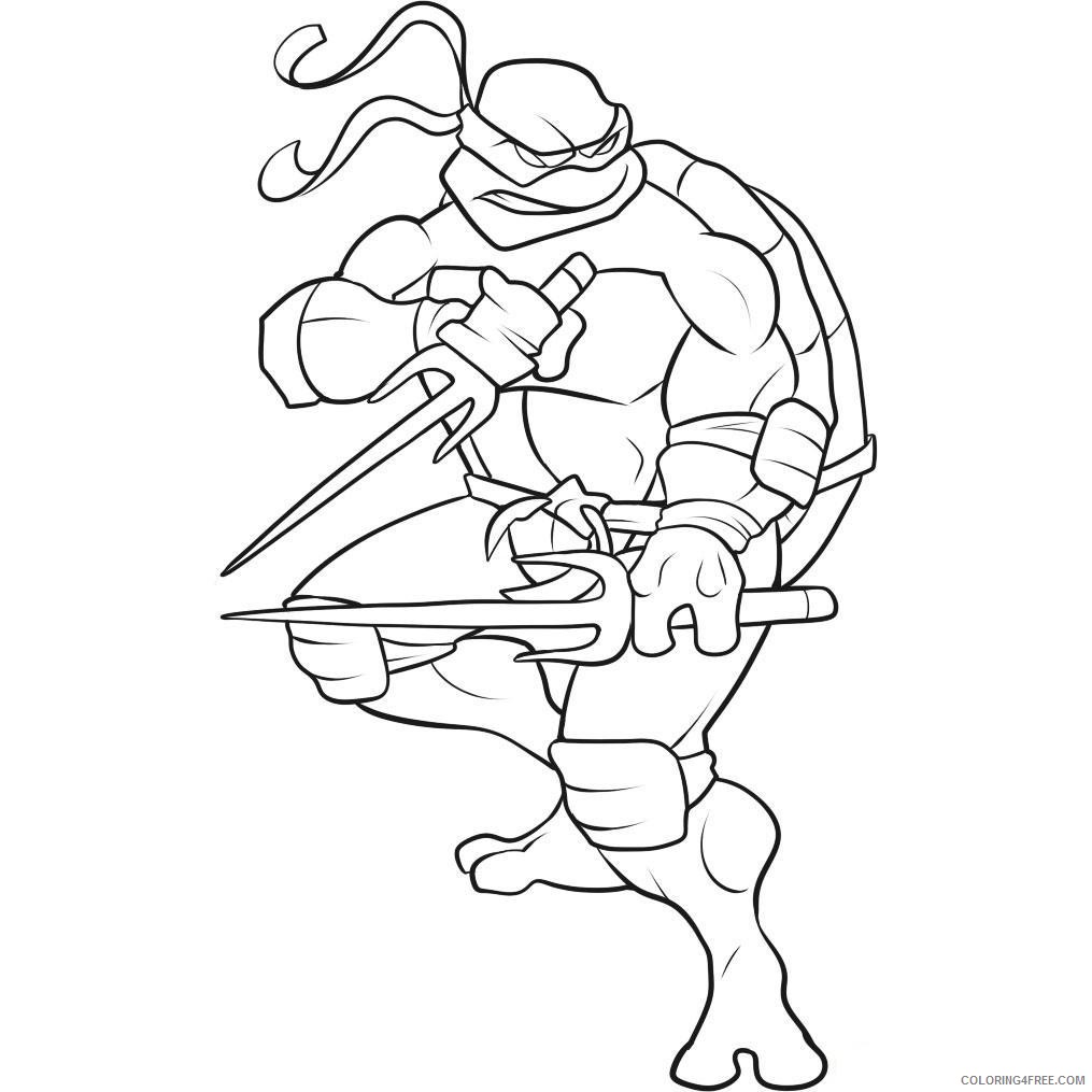 superhero coloring pages ninja turtles Coloring4free