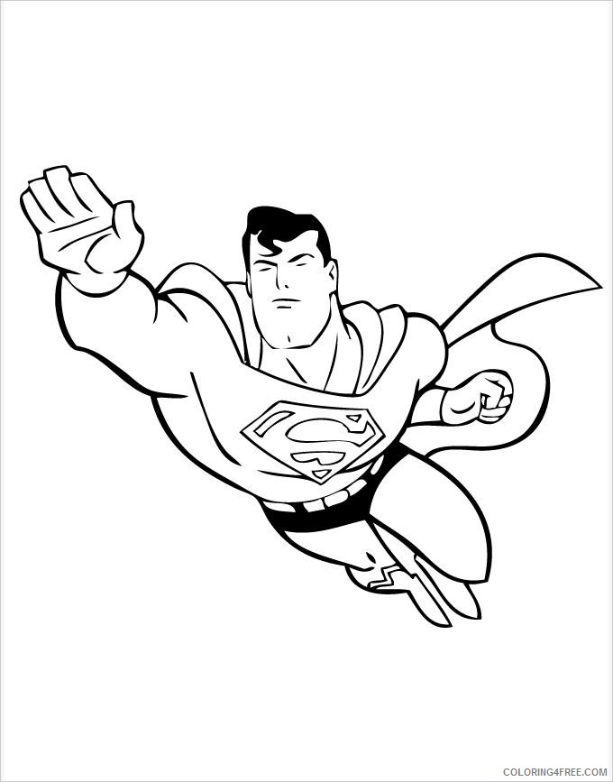 superhero coloring pages superman Coloring4free