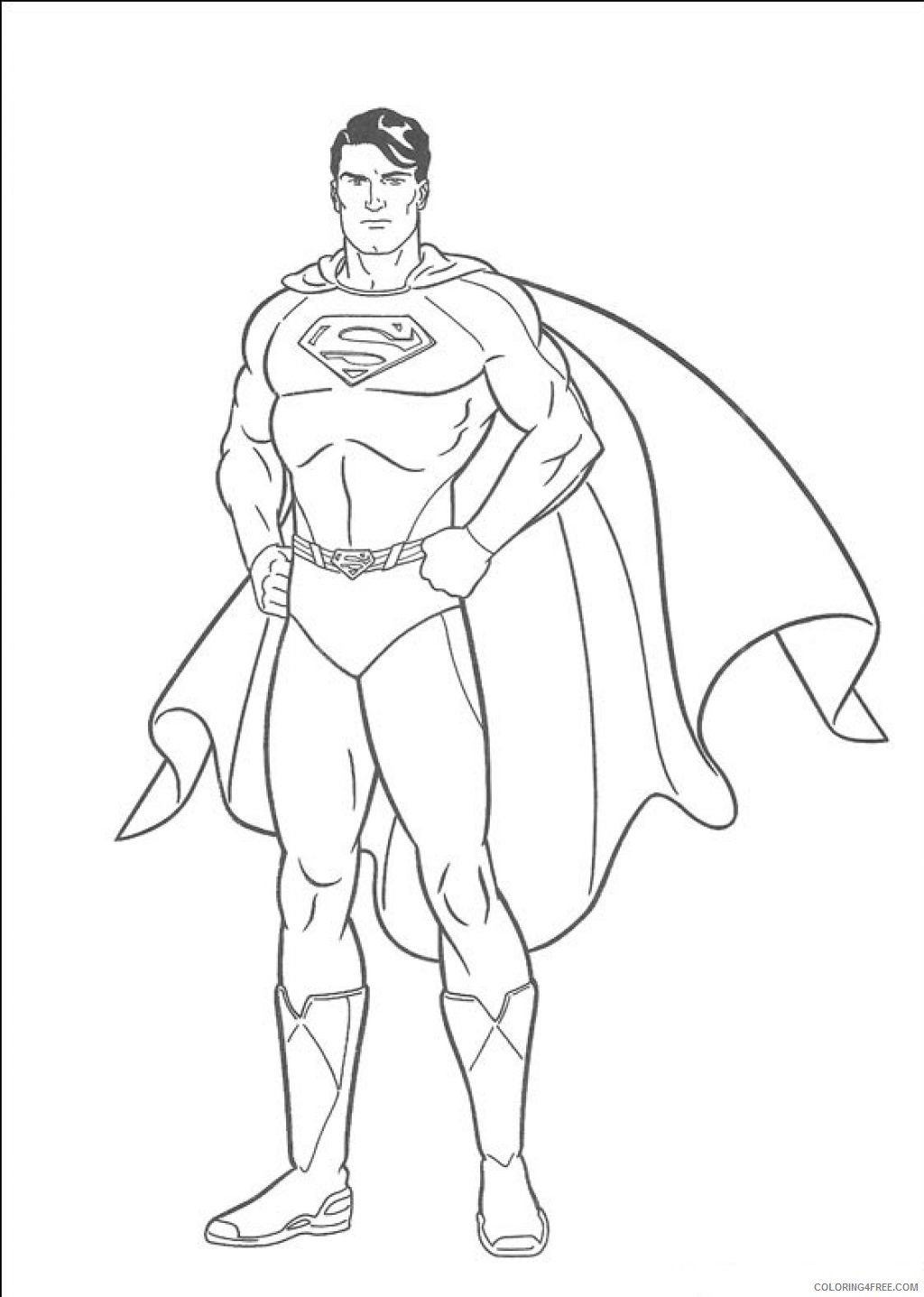 superman coloring pages for kids Coloring4free