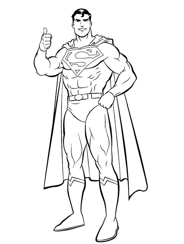 superman coloring pages for kids printable Coloring4free