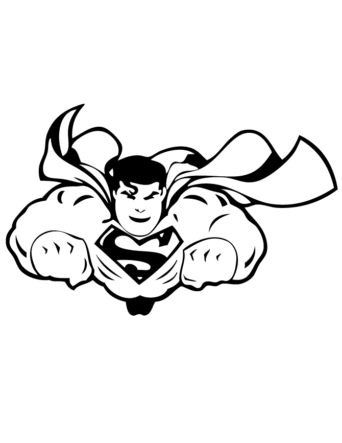 superman coloring pages for toddler Coloring4free