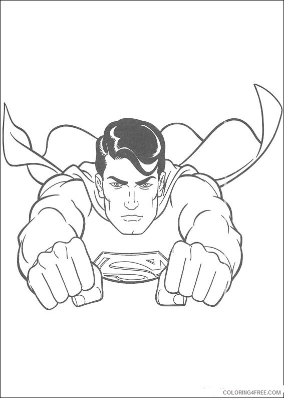 superman coloring pages free to print Coloring4free