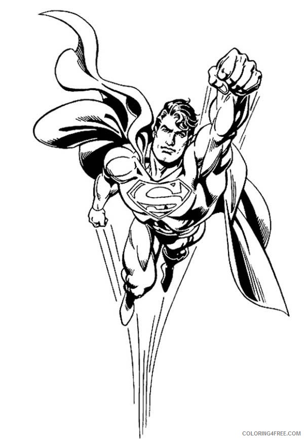 superman coloring pages printable for boys Coloring4free