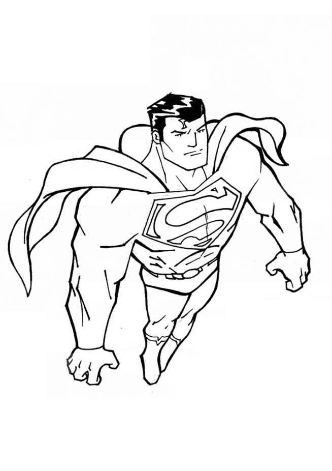 superman coloring pages super hero Coloring4free