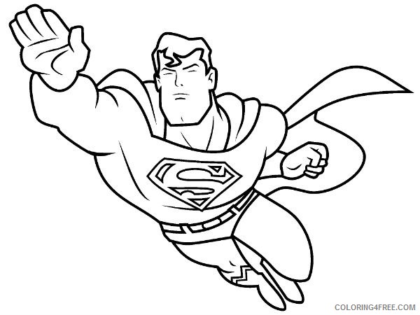 superman coloring pages to print for kids Coloring4free