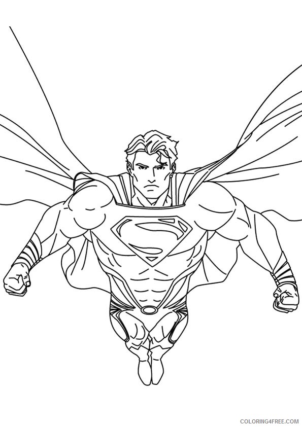 superman justice league coloring pages Coloring4free