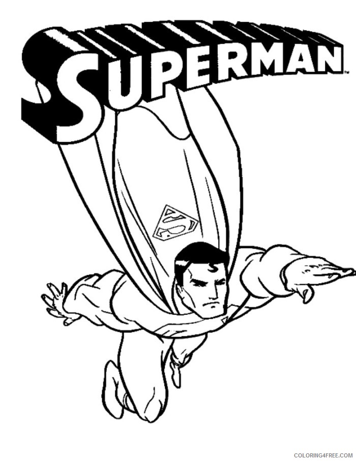 superman superhero coloring pages Coloring4free
