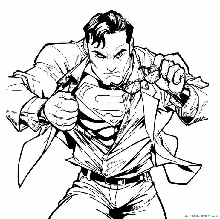 superman transformation coloring pages Coloring4free