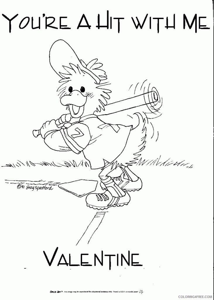 suzys zoo coloring pages playing baseball Coloring4free