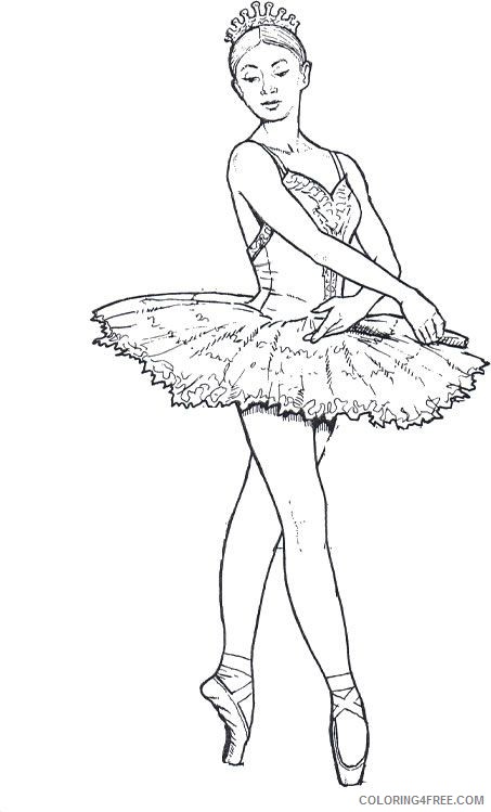 swan lake ballet coloring pages Coloring4free