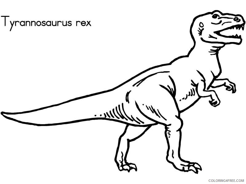 t rex coloring pages for toddler Coloring4free
