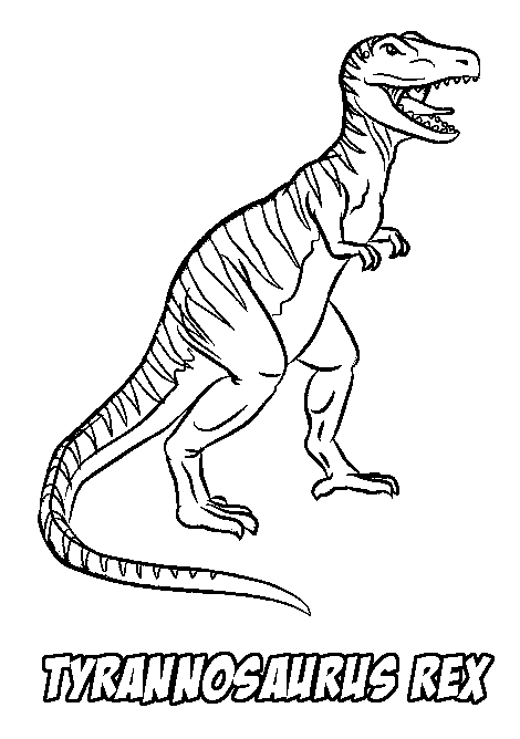 t rex coloring pages free Coloring4free